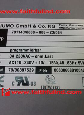 议价Jumo 00387539 久茂全新温度变送器 701140/8888-888-23/064