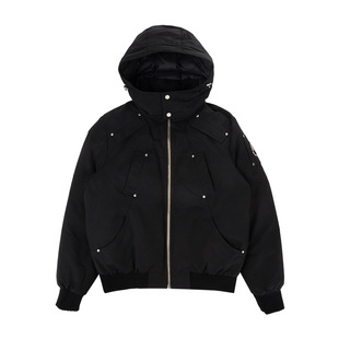 Moose Knuckles 慕斯纳可兹Logo徽标拉链保暖羽绒服男2026年新品