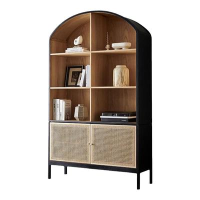 书柜侘寂风客厅靠墙收纳架