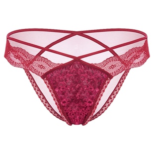 「HS」绯色浪漫*法式性感镂空蕾丝红色本命年内裤女2026新款绝美