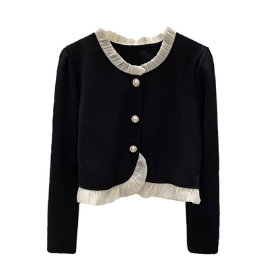 小香风上衣羊绒打底衫女春季洋气