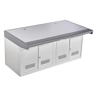 【13%专票】慧好双联三联监控台五四联指挥中心控制台保安室操作台工控机柜中控室电脑操作台车间定制不锈钢