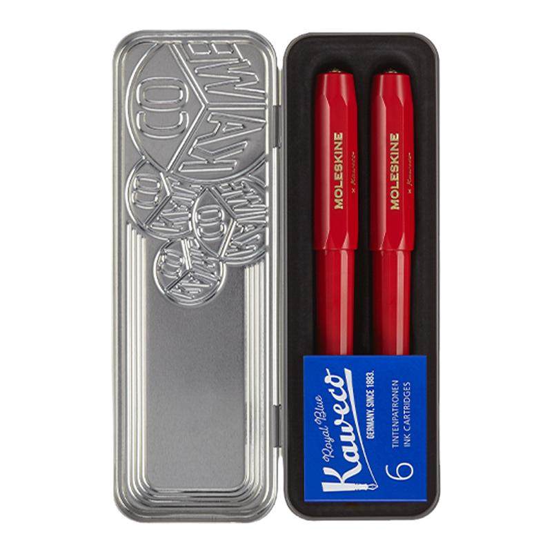 Moleskine x Kaweco 联名合作款圆珠笔/宝珠笔/钢笔礼盒装 简约商务签名笔毕业季送礼佳选精致生日礼物练字