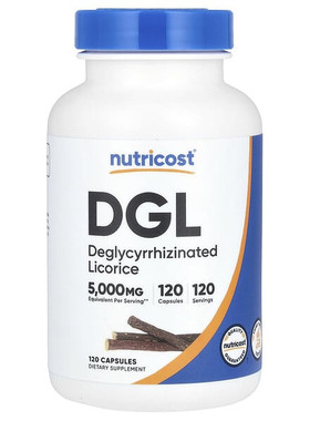 Nutricost DGL脱甘草酸甘草肠道健康内部滋养