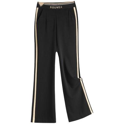 高腰宽松运动阔腿裤女垂感