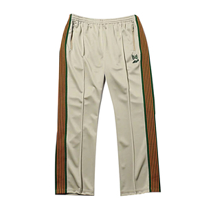 老夫子 Needles Aipl 蝴蝶刺绣休闲运动裤男女日系织带阔腿裤复古