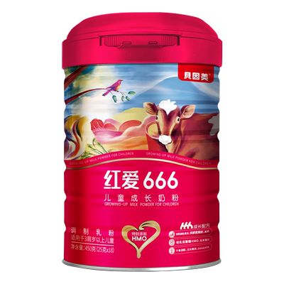 红爱666儿童4段奶粉450g*6罐