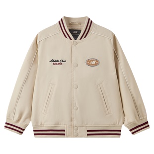New Balance nb童装儿童男女26年春新款棒球服简约外套ND7AG1E013