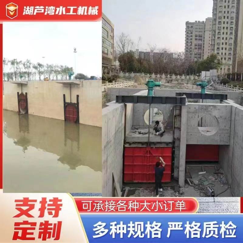 渠道铸铁闸门泵站水库智能一体化闸门高密封启闭机平板铸铁钢闸门