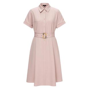 Scofield女装老钱风气质连衣裙长裙收腰可拆卸腰带