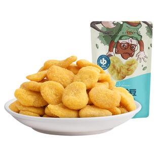 【三只松鼠蟹香蚕豆205g】坚果蟹黄味蒜香豌豆兰花豆休闲健康零食