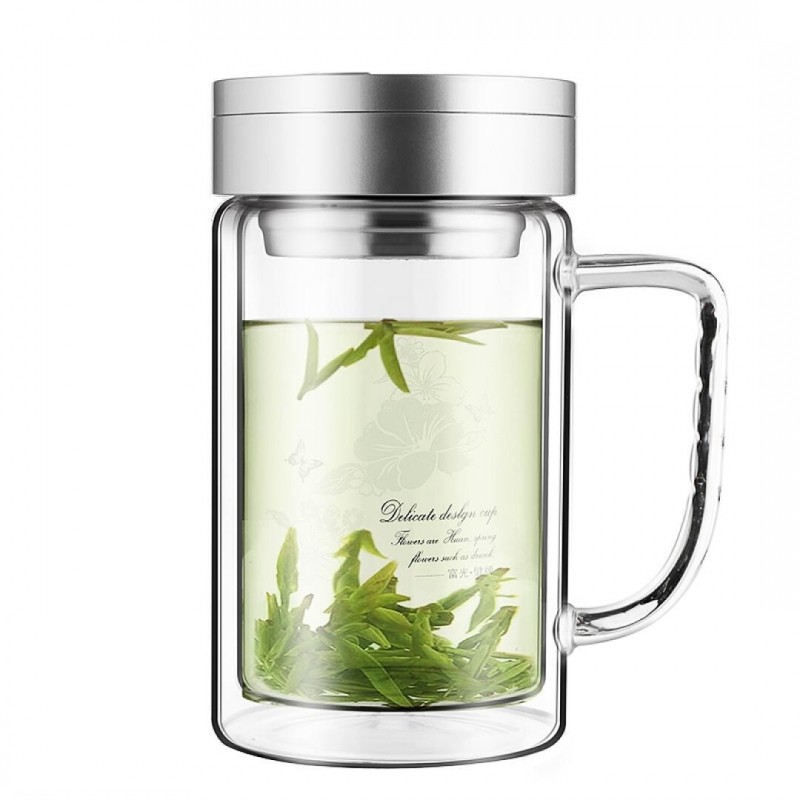 富光带把便携过滤泡茶定制办公杯