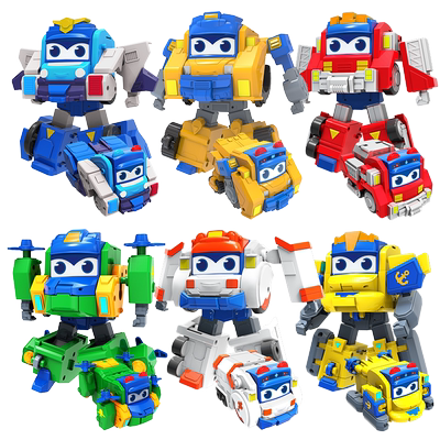 百变校巴全套百变魔盒儿童磁吸