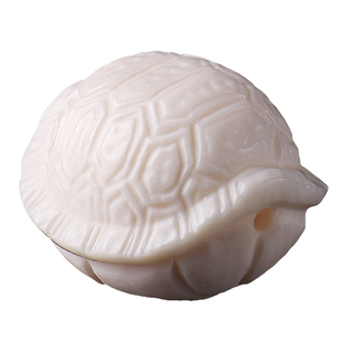 冰料原色猛犸象牙雕刻富甲天下龟甲背云吊坠挂坠星月菩提DIY配饰