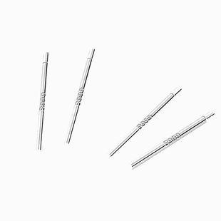 S999纯银耳钉养耳棒女防过敏简约学生隐形足银耳棍养耳洞耳针