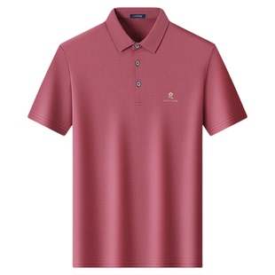 梦特娇桑蚕丝短袖POLO衫男2026新款夏季轻奢高端上衣透气舒适T恤Z