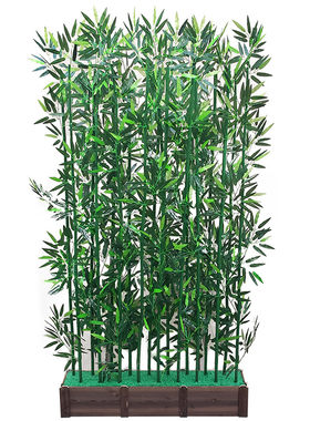 隔断塑料绿植物摆件造景仿真竹子