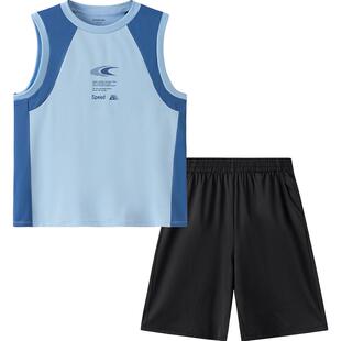 巴拉巴拉童装男童背心套装儿童t恤两件套2026夏裤子凉感防晒速干