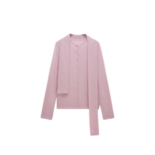 OCHIRLY欧时力 羊毛飘带套头针织毛衣女上衣设计感2025秋季新品