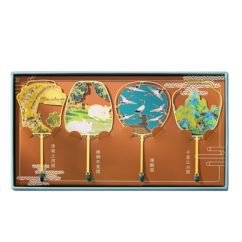 故宫古典中国风奖励学生金属创意镂空书签定制刻字教师节礼物大学古风文创小礼品送老师高档精致礼盒产品