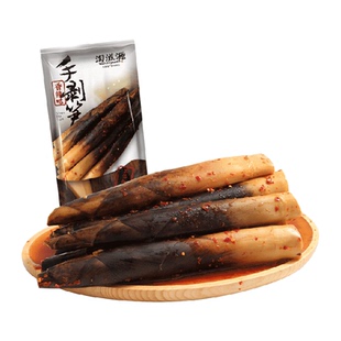 淘滋源对切手剥笋开袋即食香辣味休闲零食新鲜泡椒脆竹笋尖手拨笋