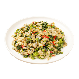 苏知味雪菜蛤肉1kg 半成品方便菜冷冻免腌制翡翠蛤俐花甲肉年夜饭