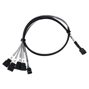MINI SAS线8643转4 SATA 8087 8639 8643转接线12Gb硬盘线1分4