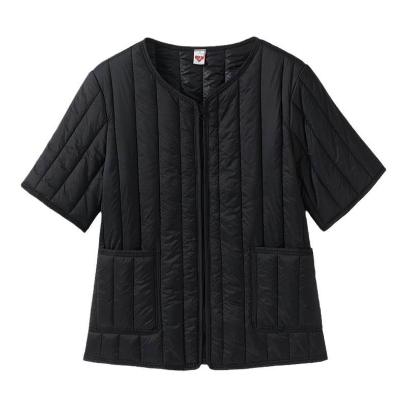 衫宣秋冬轻薄款短袖棉服