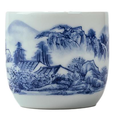 千禹兴陶瓷酒杯白酒青花瓷100ml