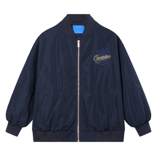 男童春秋学院风棒球服外套2026新款青少年儿童春装运动防水夹克潮