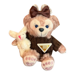 2025年冬季新款雪莉玫包包挂件毛绒公仔钥匙扣达菲熊玩偶挂饰小熊