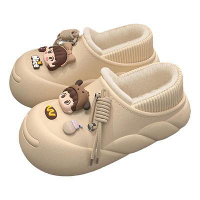 小女孩棉拖鞋女款加绒保暖防滑女