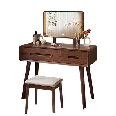 实木梳妆台化妆桌现代简约小户型卧室化妆柜2026新款梳化妆台妆桌