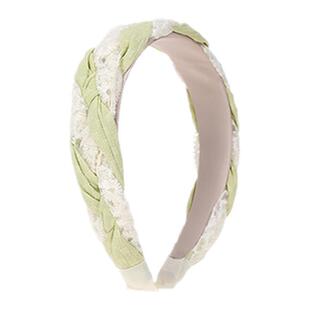 儿童高颅顶甜美发卡女款夏天麻花碎发发箍女宽边压发发捆头箍头饰