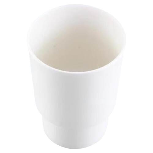 赢尔朗透明玻璃口杯漱口杯单只家用牙刷牙杯圆形简约餐具高品白色
