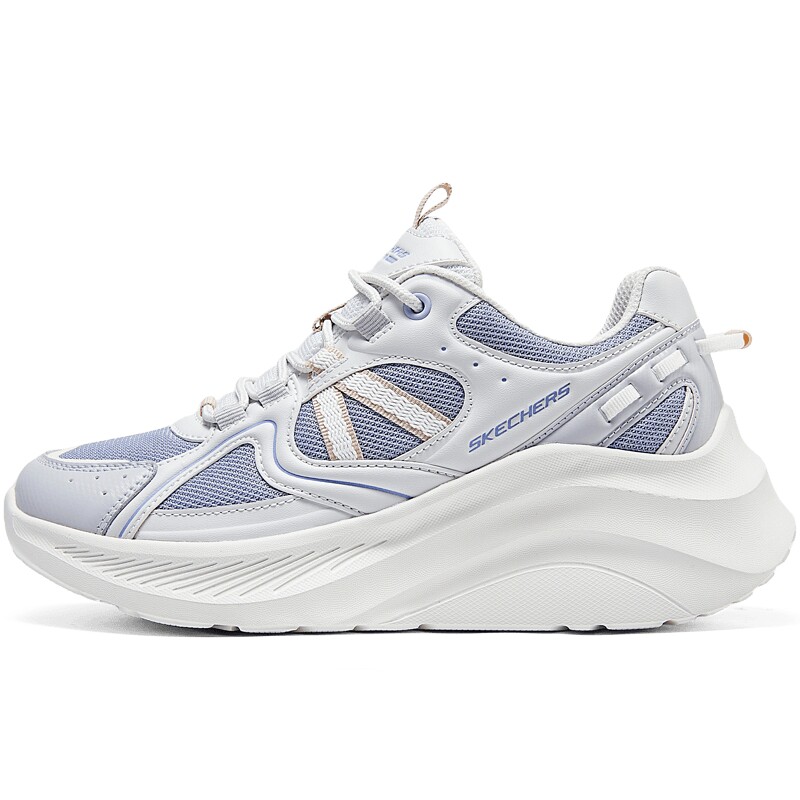 Skechers斯凯奇女士增高厚底运动鞋时尚百搭舒适软弹