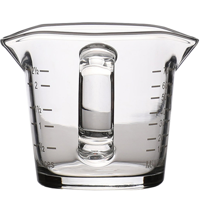 意式浓缩咖啡杯shot杯小奶盅espresso杯子萃取玻璃盎司杯oz刻度杯