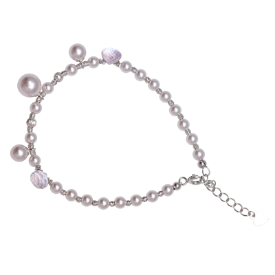 方糖家曼塔玫瑰珍珠紫水晶手链