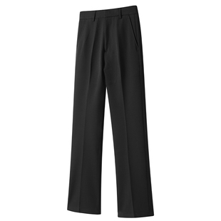 男笙 25秋冬季高品质高腰微喇西裤韩系休闲直筒宽松微喇西装裤男