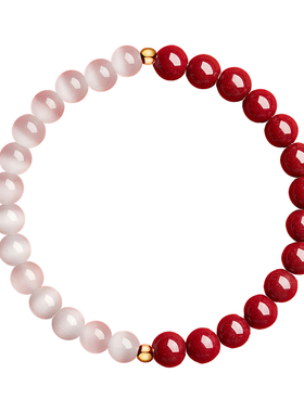 天然高含量原矿朱砂手串