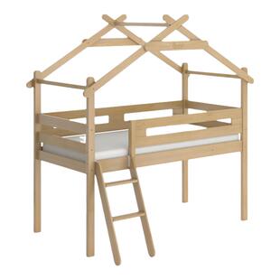 Boori芙瑞斯树屋床 全实木儿童床半高床城堡滑梯床高架衣柜房子床