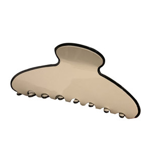 2025秋季新款高级感黑白醋酸抓夹优雅后脑勺气质弧形鲨鱼夹抓夹