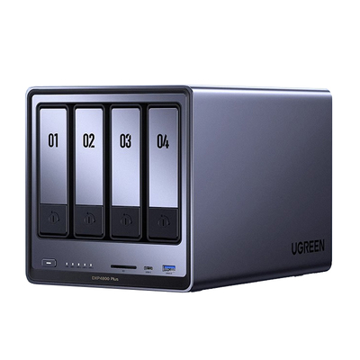 绿联私有云DXP4800Plus四盘位NAS家庭家用网络存储服务器AI相册文件同步万兆网口适用于iPhone17系列手机扩容