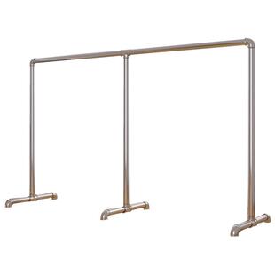 落地挂衣晾衣架钢管阳台家用室内室外水管加粗加厚防风户外晾衣杆