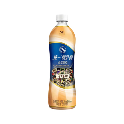 统一阿萨姆原味奶茶500ml网红奶茶饮品饮料整箱团购茉莉瓶装