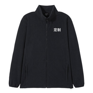 拓路者抓绒衣定制logo拉链衫男立领保暖加绒摇粒绒内胆上衣外套