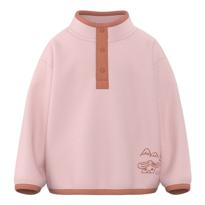 papa冬季儿童卫衣柔软加绒抗静电