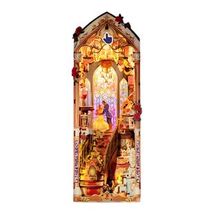 西西弗同趣拼装感应音乐书立美女与野兽手工diy小屋积木拼图礼物