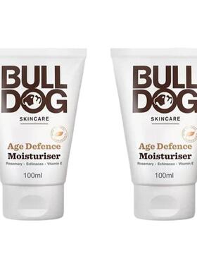 欧洲直邮英国药房BULLDOG斗牛犬抗衰老保湿霜滋润皮肤100ml*2正品