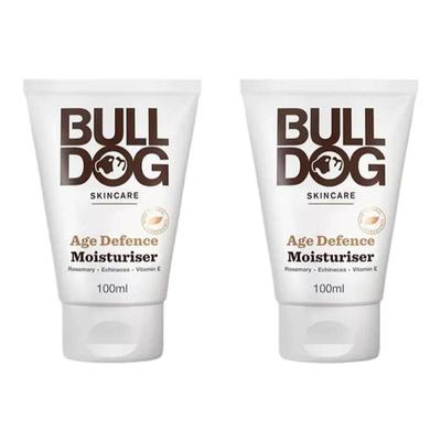 欧洲直邮英国药房BULLDOG斗牛犬抗衰老保湿霜滋润皮肤100ml*2正品